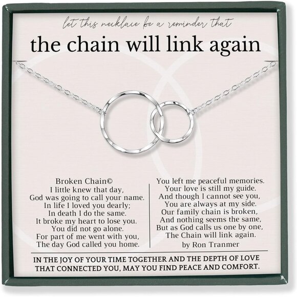 Sterling Silver & 14K Gold Plated Memorial Necklace 16+2
